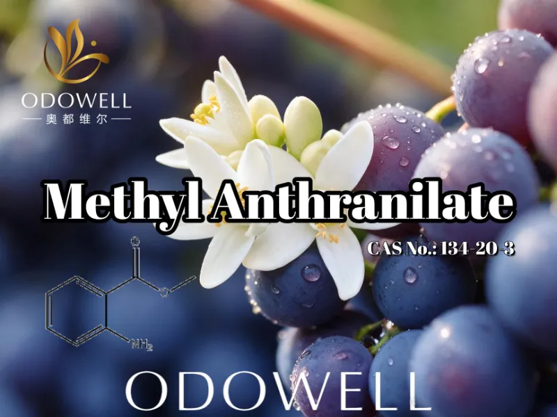 ODOWELL は、ブドウ、オレンジの花、ネロリの用途にアントラニル酸メチルを推奨